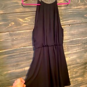 Black Evening Dress with Exposed Back